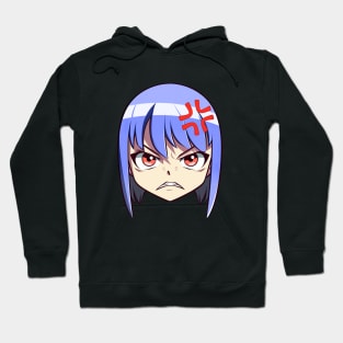 Angry Anime Face Emoji - Anime Shirt Hoodie